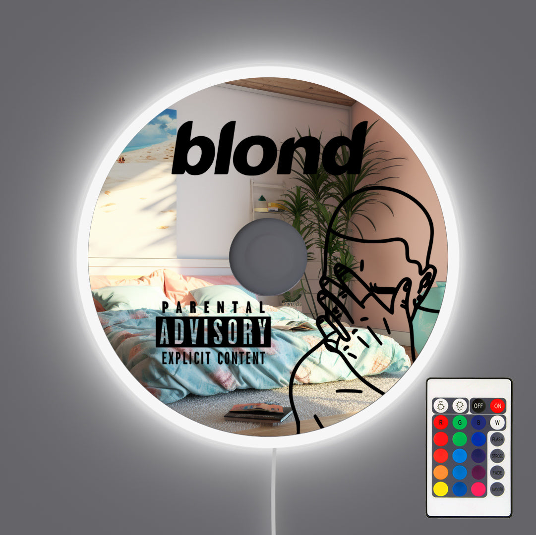 Frank Ocean Blond Wall Cd Mirror With Rgb Led Neon Factory frank-ocean-blond-wall-cd-mirror-with-rgb-led-neon-factory
