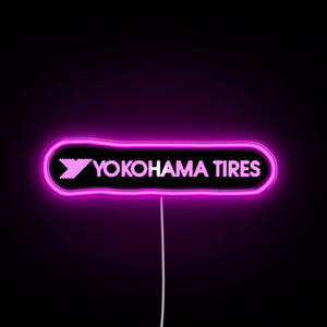 Yokohama Tires wall neon