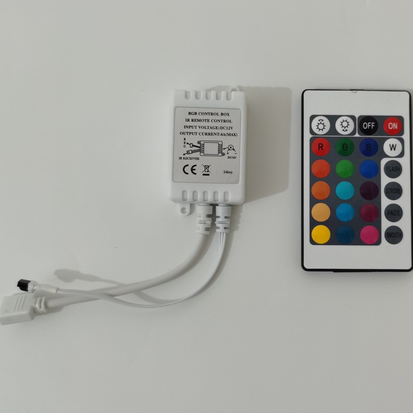 Rgb Remote Controller For Led Neon Signs – 24-key Ir – Neon Factory