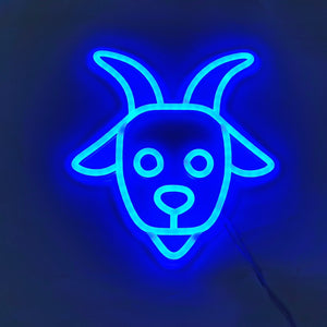 Goat neon sign