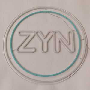 Custom color ZYN neon sign
