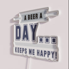 Load image into Gallery viewer, Vintage retro bar decor, personalized neon sign, beer lover gift