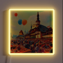 Load image into Gallery viewer, Harmonious Gathering of People in Vibrant Colorful Neon Light Display