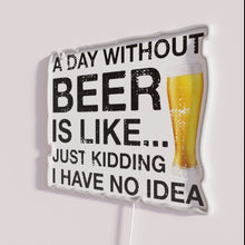 Load image into Gallery viewer, RGB Neon Sign for Beer Lovers with Humorous Anti-Dry Spell