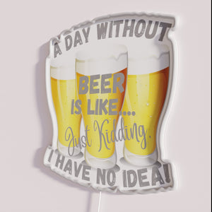 RGB Neon Beer Sign Decor for Home Bar and Kitchen