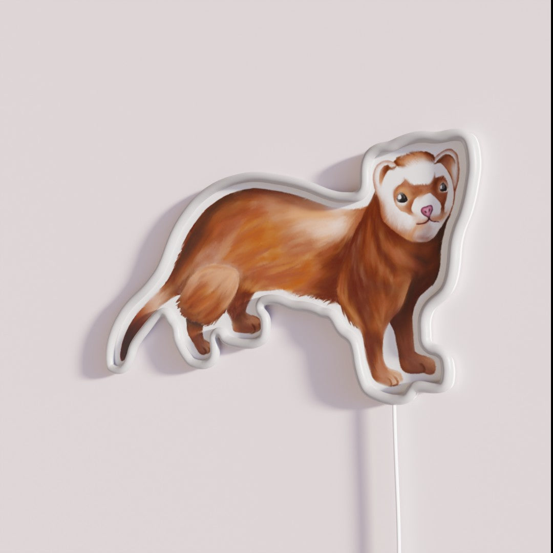 Led Ferrets A Semi Realistic Ferret Rgb Led Sign – Neon Factory