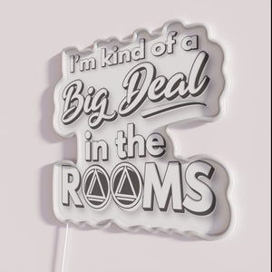 Neon Sobriety Support Sign with Humorous AA Recovery Motivation Message