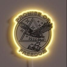 Load image into Gallery viewer, Embracing hope and freedom with vibrant neon lights ablaze