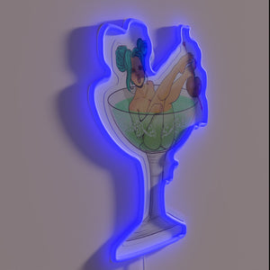 Add vintage flair with this colorful absinthe inspired neon art.