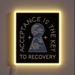 Recovery Motivation Illuminated with Vibrant AA and NA Inspired Neon Colors