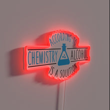 Load image into Gallery viewer, Chemistry Concept Neon Sign - Alcohol as a Solution Revealed