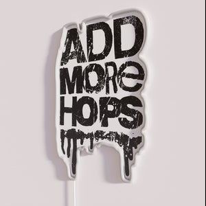 RGB Neon Sign with Hops Beer Theme Illuminated Decorations