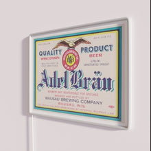 Load image into Gallery viewer, Modern German beer decor with vibrant RGB lighting effects inside.