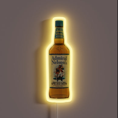 Historic Navy Admiral Lord Horatio Nelson's Colorful Neon Tribute Sign