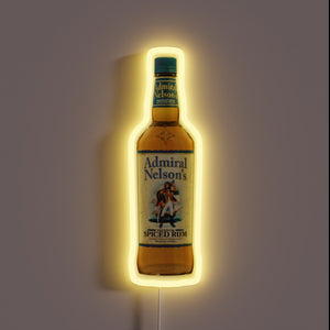 Historic Navy Admiral Lord Horatio Nelson's Colorful Neon Tribute Sign