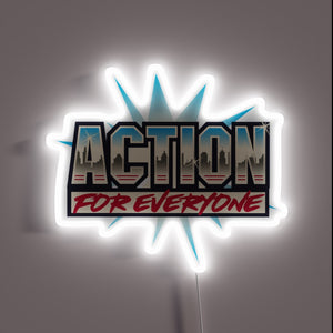 Electric AE logo illuminated in vibrant main RGB neon colors