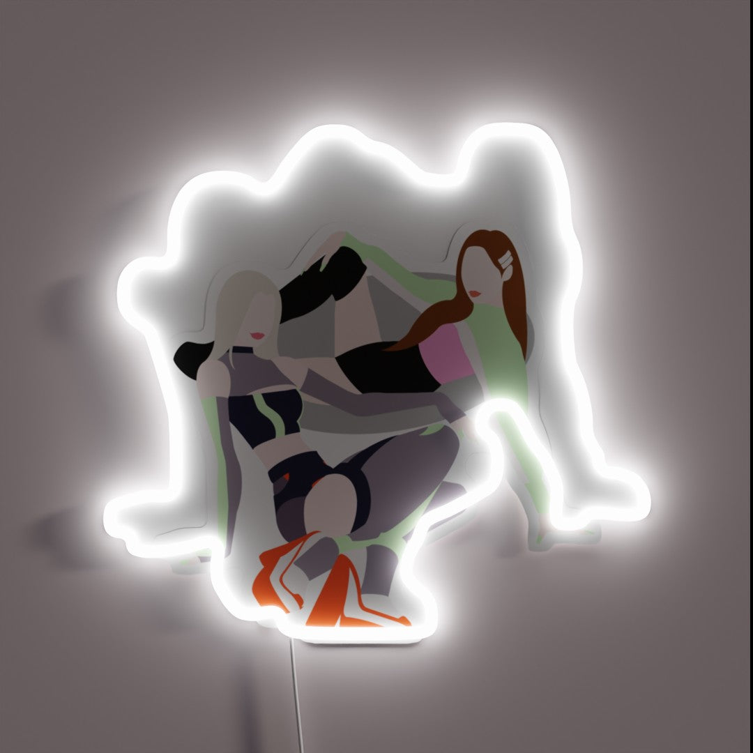 Aespa Giselle And Ae Black Mamba Icon Rgb Led Sign – Neon Factory
