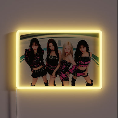 Aespa's edgy neon light-up sign for the ultimate K-pop fan.
