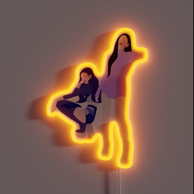 Ae's iconic K-pop tribute in vibrant RGB LED neon
