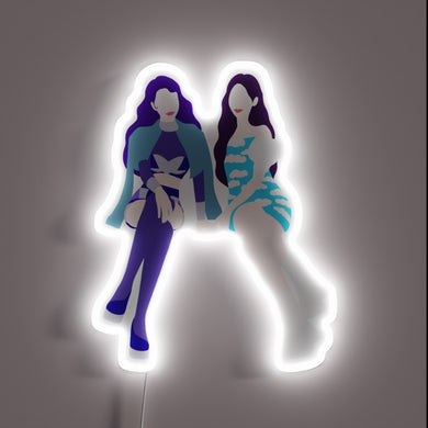 Aesthetic K-pop inspired Aespa Karina LED neon sign art