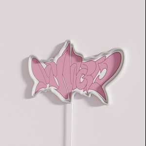 Aespa My World Official Pink Karina RGB Neon Sign Decoration