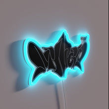 Load image into Gallery viewer, Aesthetic Aespa logo in vibrant, full color neon lighting design