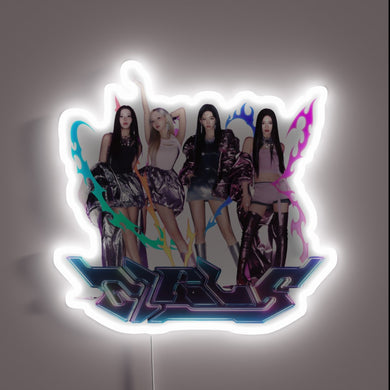 Exclusive Aespa-themed RGB LED Neon Sign with Vibrant Color Accents