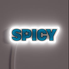 Load image into Gallery viewer, Vibrant Aespa Spicy Logo Issue 2 RGB Neon Sign Display