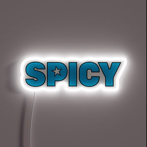 Vibrant Aespa Spicy Logo Issue 2 RGB Neon Sign Display