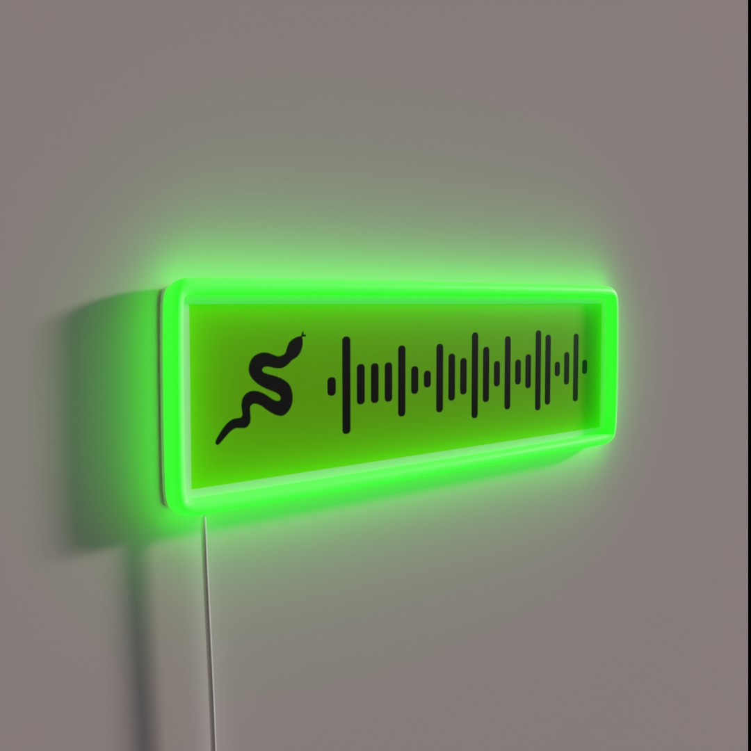 Aespa Spicy Spotify Code Rgb Led Sign – Neon Factory