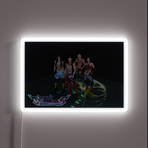 Aespa Supernova fan's vibrant neon sign for their bedroom decor