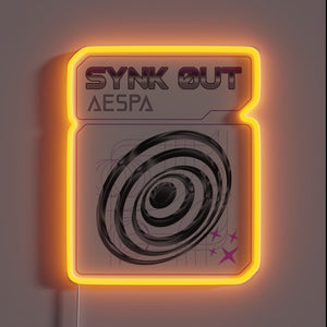 Aespa Synk Neon Sign with RGB Lights for K-Pop Enthusiasts