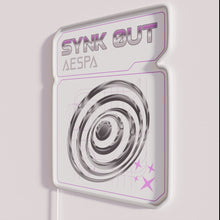 Load image into Gallery viewer, Aesthetic AESPA Sync Out K-POP Merch Neon Sign for Fans