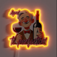 Load image into Gallery viewer, Vibrant Aged LED Sign with Perfectly Saturated RGB Neon Glow