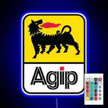 Load image into Gallery viewer, AGIP Lubricants Logo 1968 1998 RGB neon sign remote