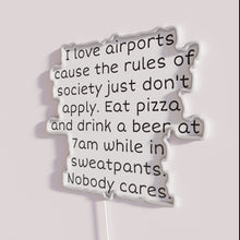 Load image into Gallery viewer, Vintage Airport Life Color Changing RGB Neon Bar Sign Decor