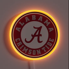 Load image into Gallery viewer, Roll Tide in radiant style — this Alabama Crimson Tide neon sign lights up the room with championship energy.