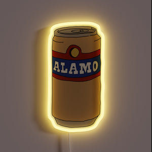 Alamo City pride shines bright with vibrant RGB neon glow.