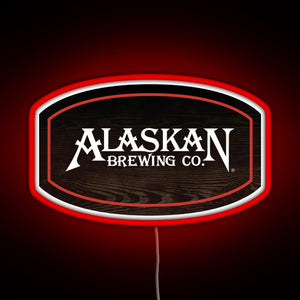 Alaskan Brewing Logo RGB neon sign red