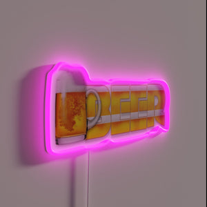Neon Bar Sign for Beer Lovers and Party Enthusiasts Everywhere