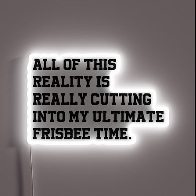 Comedic ultimate frisbee enthusiast's plea to prioritize fun and leisure
