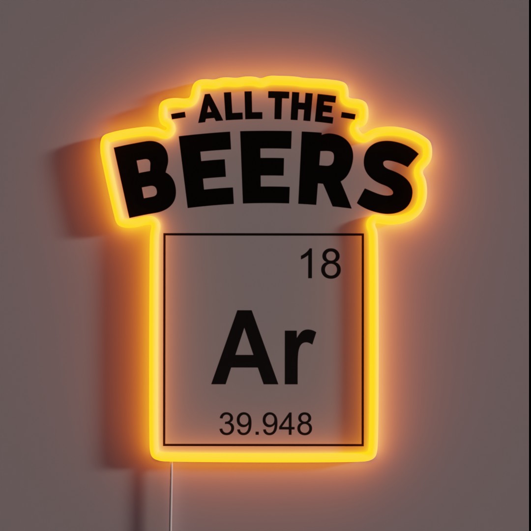 All The Beers Argon Rgb Led Sign – Neon Factory