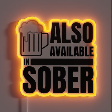 Neon bar decoration in bold red and green colors available