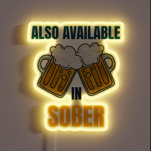 Electric Sign in Vibrant Sober Neon Color Options Available Nearby