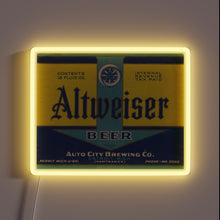 Load image into Gallery viewer, Neon beer bar sign with colorful RGB LED lights glowing