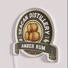Load image into Gallery viewer, Amber Rum Color Changing RGB LED Neon Bar Sign Decoration