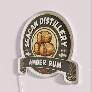 Amber Rum Color Changing RGB LED Neon Bar Sign Decoration