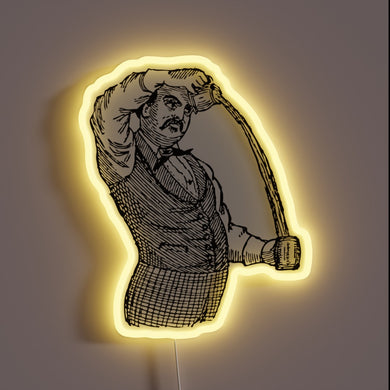 Shine like a pro with this vibrant American Bartender sign.