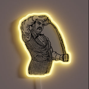 Shine like a pro with this vibrant American Bartender sign.