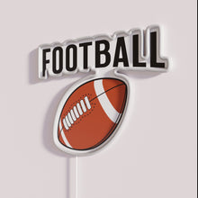 Load image into Gallery viewer, Vintage sports theme neon wall decor, authentic American football team spirit